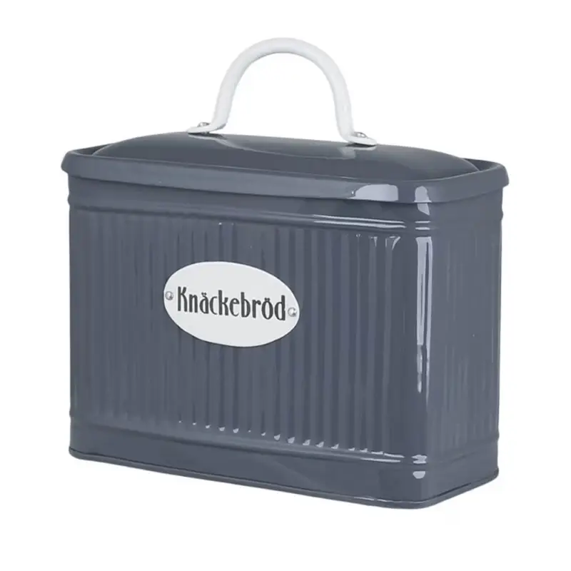 Retro knäckebrödsburk - Blå Extra rabatt