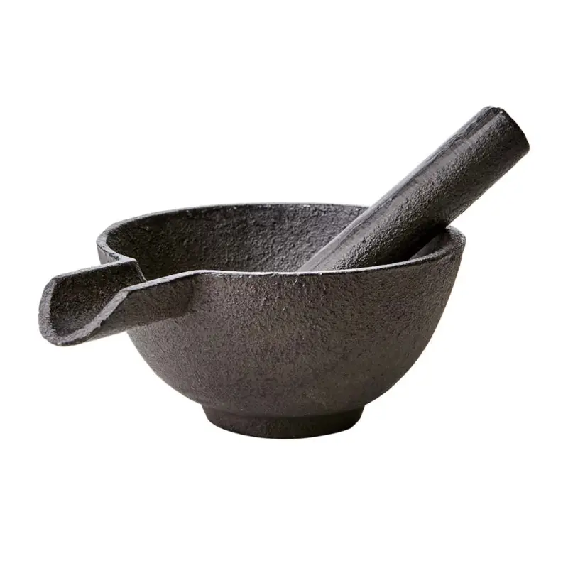 Snabb frakt Mortel i gjutjärn med pip