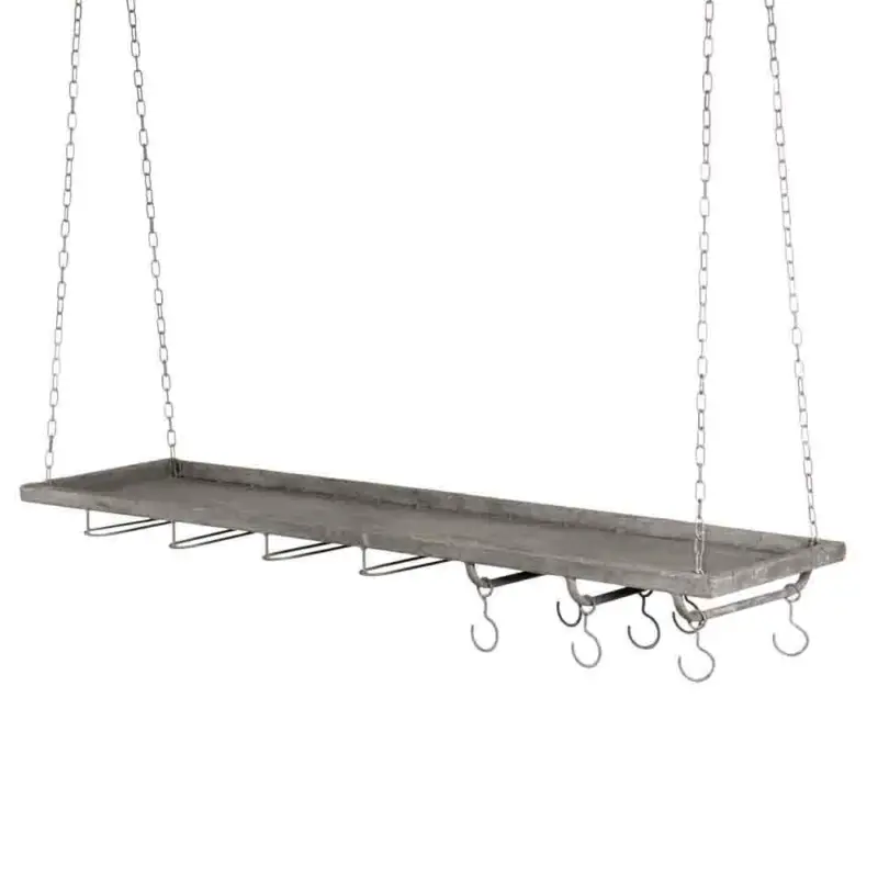 Extra rabatt Hänghylla med S-krokar 100 cm