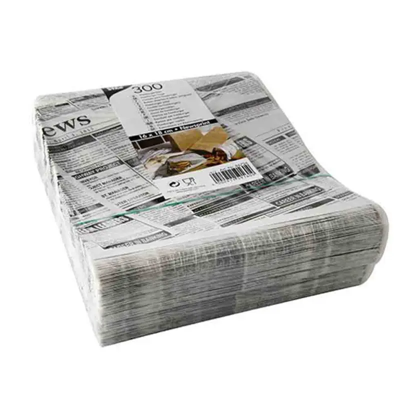Hamburgerficka Newsprint 300 st Kundfavorit