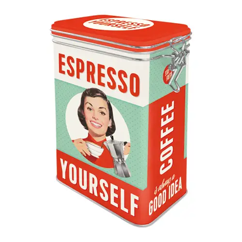 Lägg i varukorgen Kaffeburk espresso yourself med knäpplock