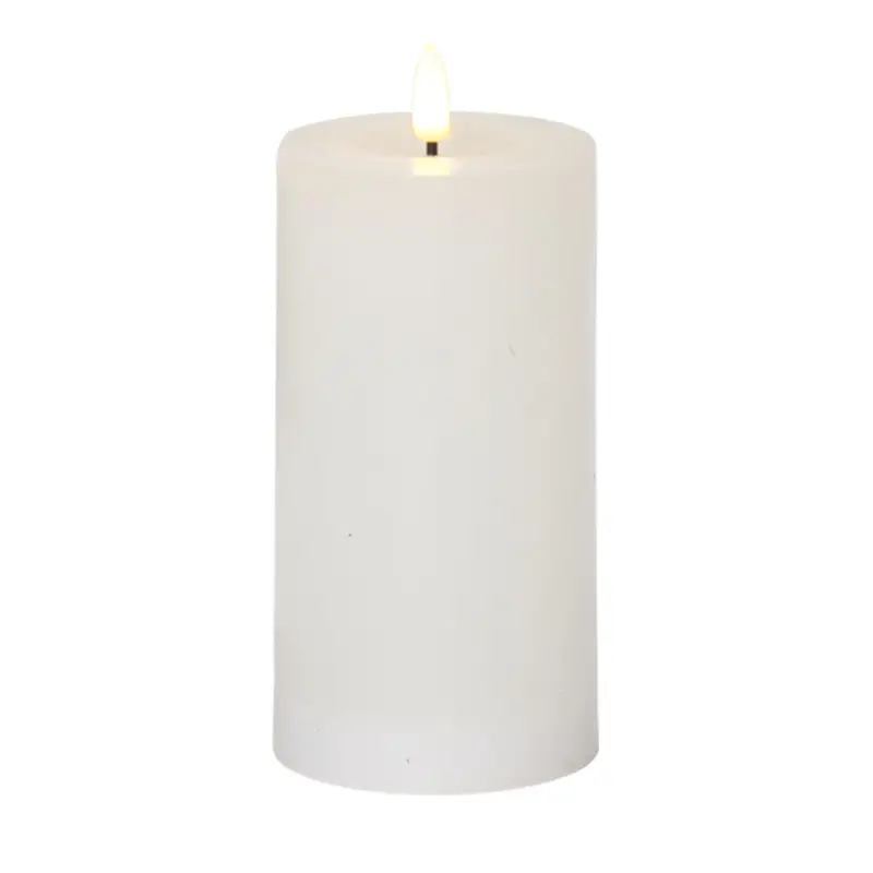Sista chansen Led Blockljus flytande vax Vit 17,5 cm