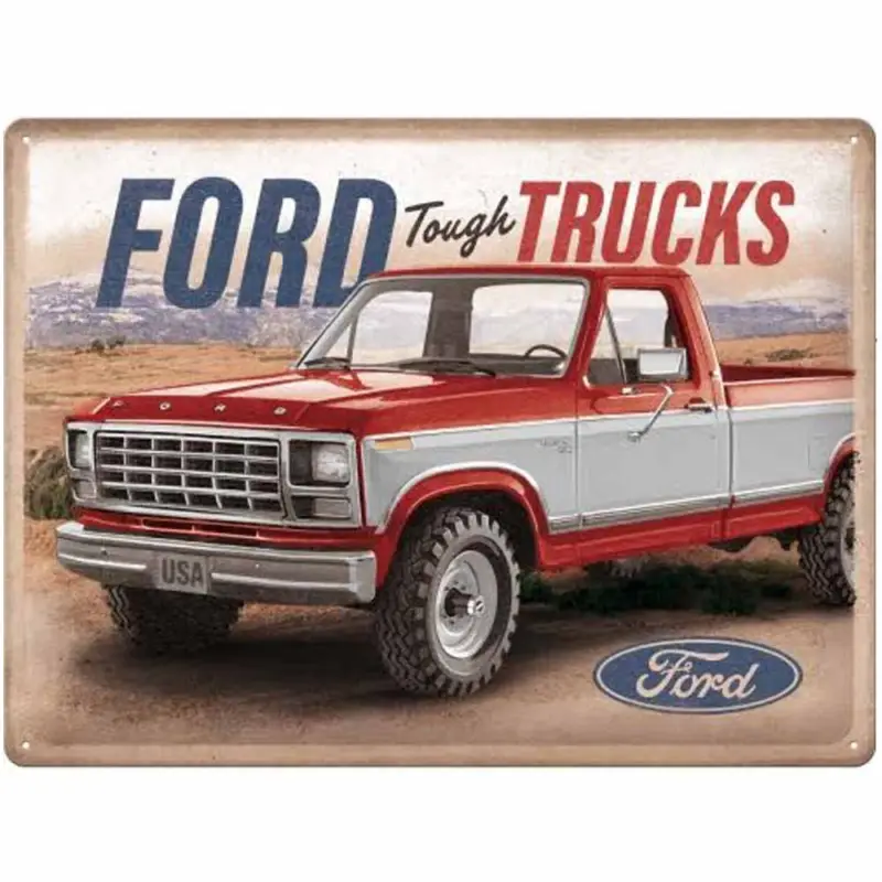 Ford Tough Trucks plåtskylt 30x40cm Rabatter