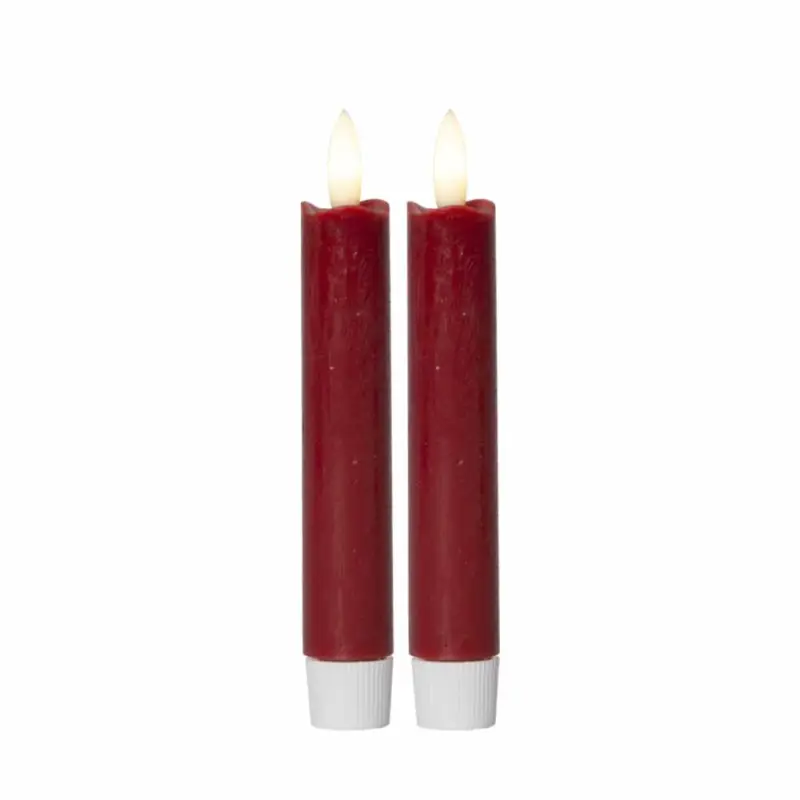 Antikljus LED Korta 2 -pack Röda Snabb frakt