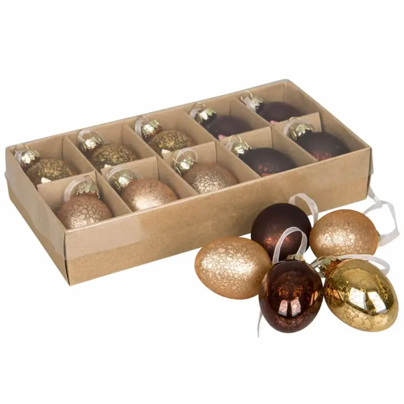 Påskägg med hänge Kopparfärger 10 pack Extra rabatt
