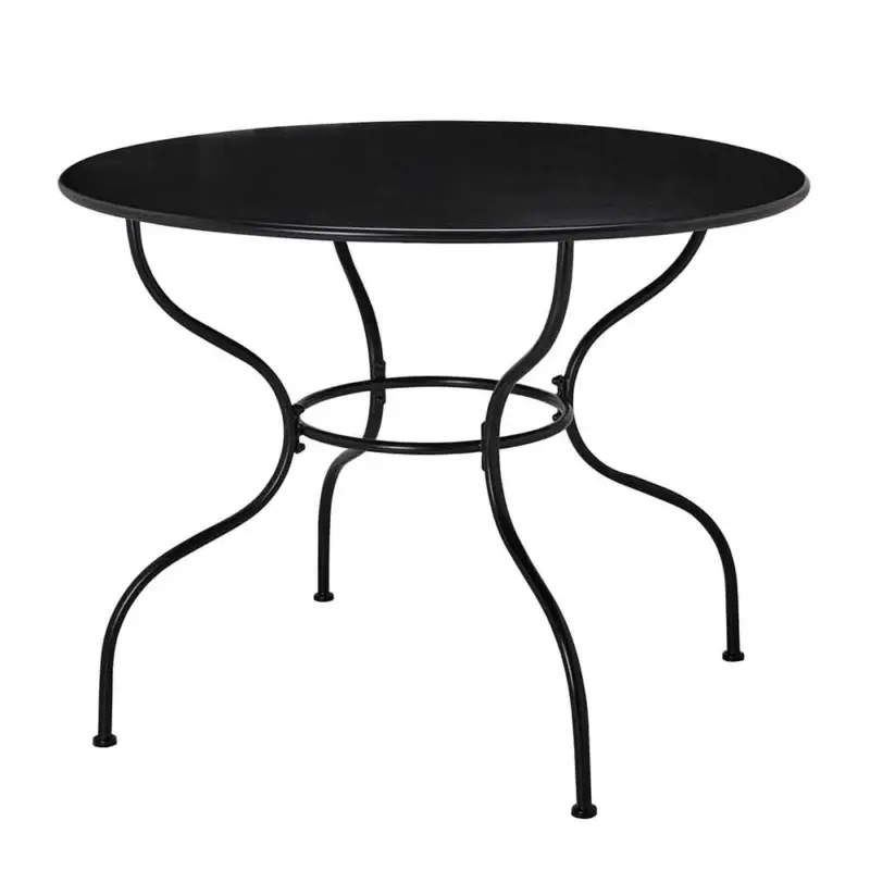 Outlet Utebord Amalfi Ø 100 cm Svart