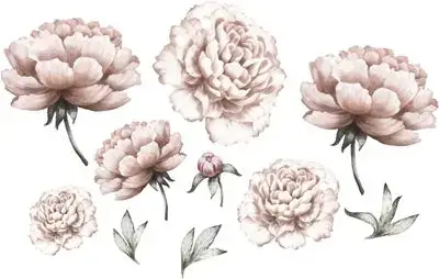 That`s Mine väggklistermärken Peony flower Begränsat erbjudande