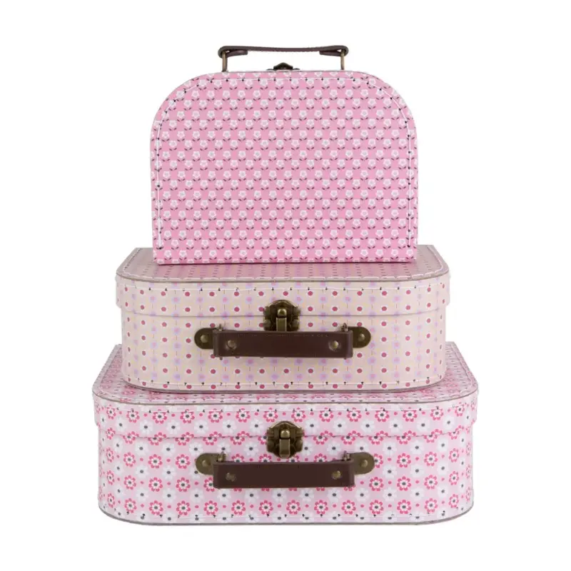 Sass & Belle, förvaringslådor Spring retro daisy, 3-pack Billig