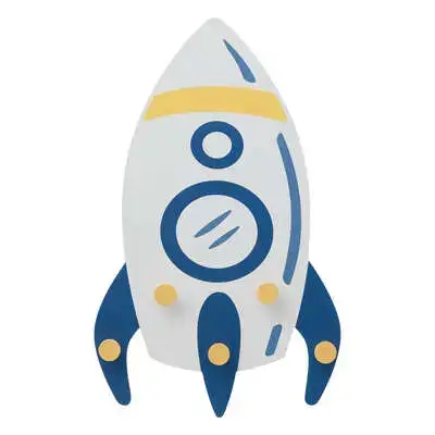 Hängare krokbräda till barnrummet, Rocket Premium