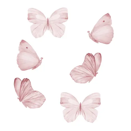 That`s Mine, Rose Butterflies, väggklistermärken Beställ nu