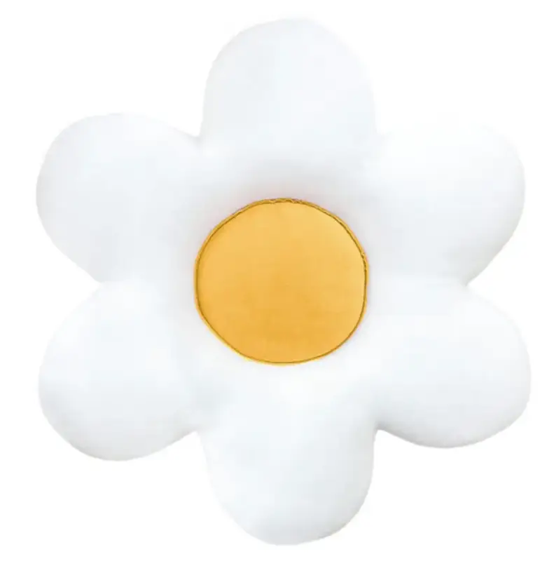 Blomkudde till barnrummet, mustard Rabatter