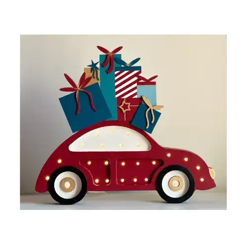 Handla nu Little Lights, Nattlampa till barnrummet, Beetle mini red christmas