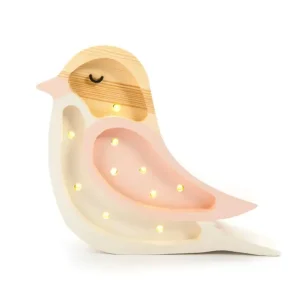 Little Lights, Nattlampa Liten fågel strawberry cream Säker betalning