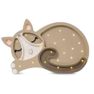 Little Lights, Nattlampa till barnrummet, Katt Cappuccino Rabatter