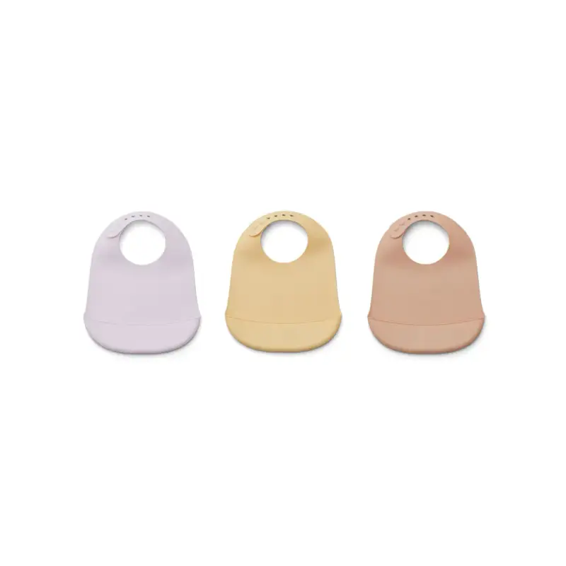 Rea Liewood, Maru haklapp i silikon 3-pack, Light lavender multi mix
