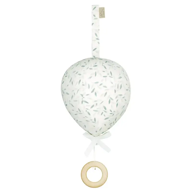 Cam Cam, musikmobil ballong med rosett, Green leaves Fynd