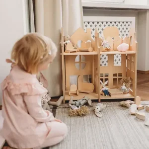 Billig House 3 in 1, dockhus, bokhylla, avskärmare