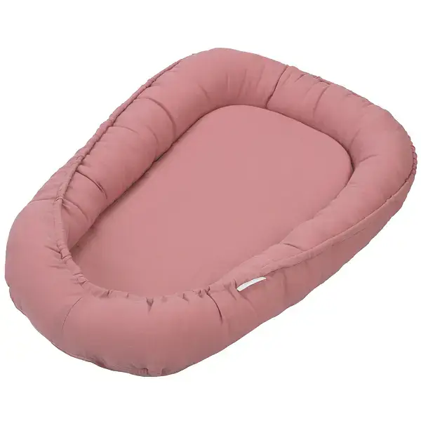 Cotton & Sweets, blush klassisk babynest i 100 % linne Snabb leverans