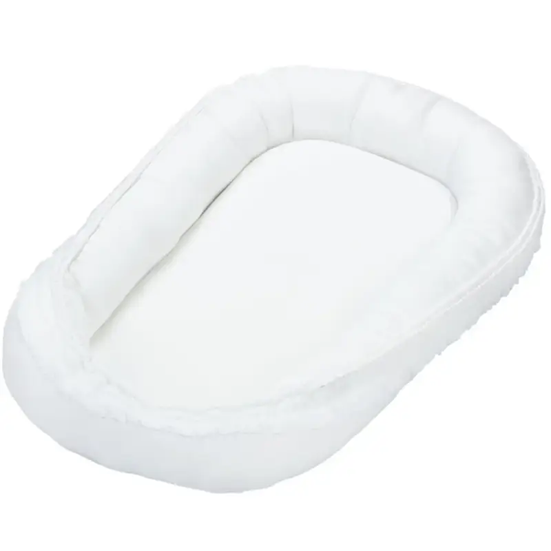 Handla nu Cotton & Sweets, vit boho babynest i bomull