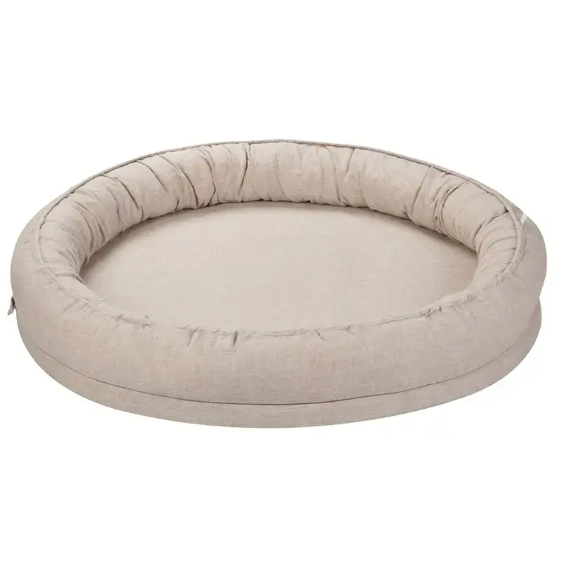 Cotton&Sweets natur/beige junior nest classic i 100% linne Erbjudandepris