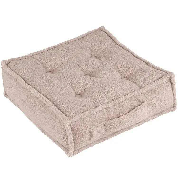 Cotton&Sweets, sittpuff boho boucle, Powder pink Erbjudandepris