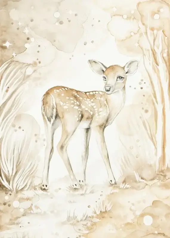Cotton & Sweets, poster lovely fawn Fynd