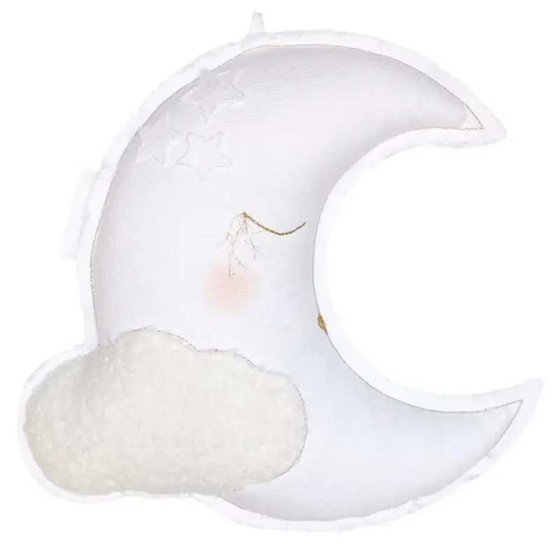 Cotton & Sweets, sängmobil väggdekoration vit måne Beställ idag