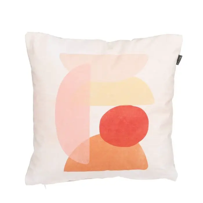 Menton kudde rosa med mönster 45 cm x 45 cm Expressleverans