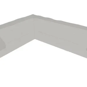 Begränsat erbjudande Soffskydd Coaldale L339/R269x74x62 cm - grå