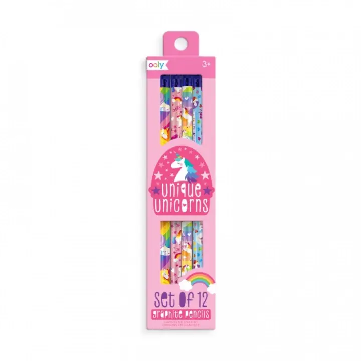 Unique Unicorn blyertspennor, 12-pack - multi Utförsäljning