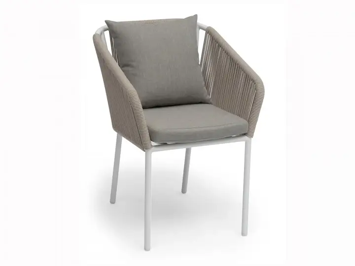 Lersund matstol - vit/beige dyna Kampanj