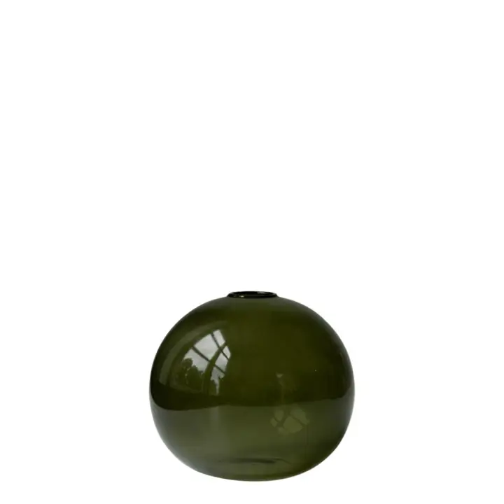 Endast denna vecka Ball vas H10 cm - green