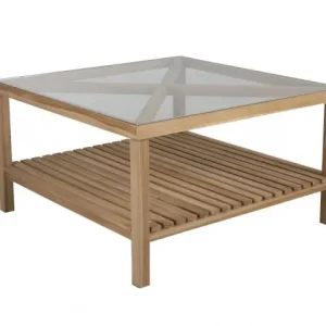 Varm soffbord 100x100 cm - teak Begränsat antal