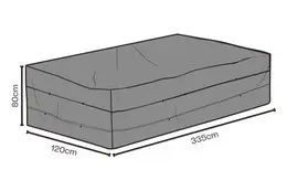 Möbelskydd matgrupp 335x120xH80 cm, andas - svart Utförsäljning