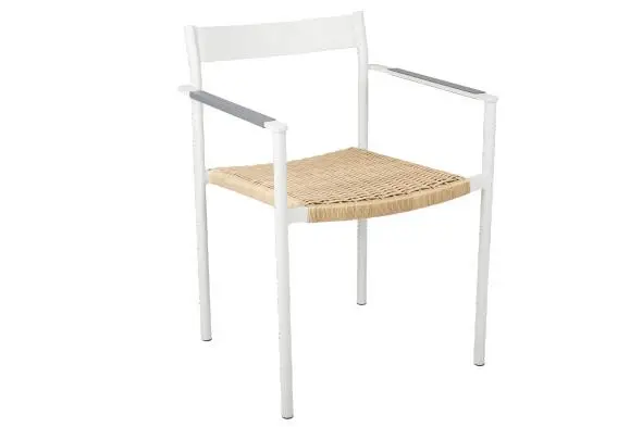Fri frakt DK karmstol - light grey/natur
