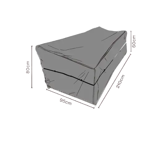 Soffskydd 210x95xH80/60 cm, andas - svart Sänkt pris
