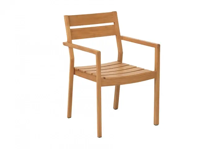 Delia karmstol - teak I lager