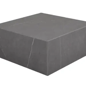 Zten soffbord 80x80 H35 cm - mörkgrå stenlook Outlet