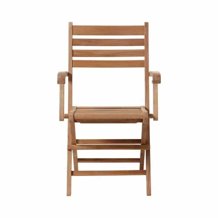 York vikbar karmstol - teak Snabb leverans