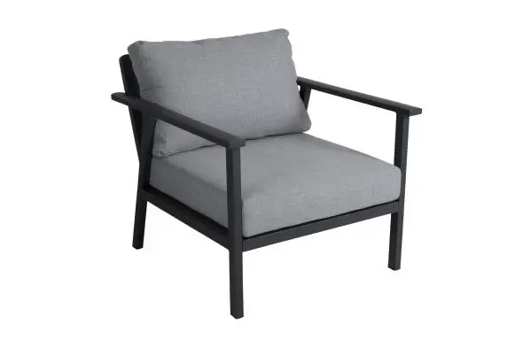 Samvaro loungefåtölj, låg - antracit/pearl grey dyna Populär