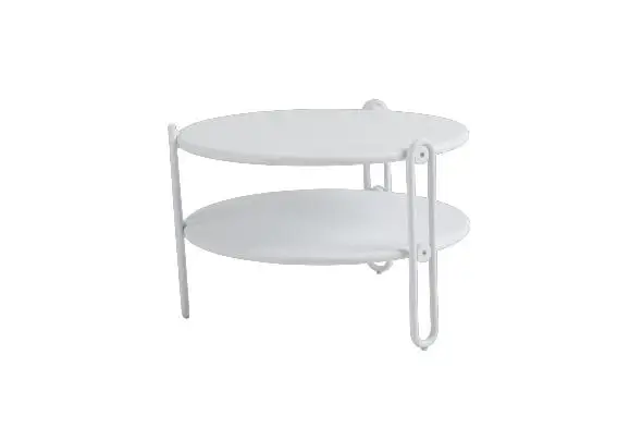 Blixt soffbord Ø 65 H42 cm - vit Köp online