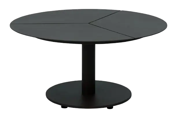 Peace lounge soffbord Ø 80 H40 cm - svart Expressleverans