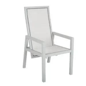 Begränsat antal Newfort positionsstol - light grey/offwhite textilene