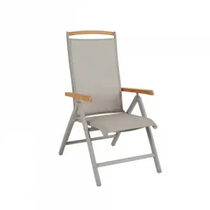 Andy positionsstol - khaki/khaki teak Snabb leverans