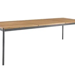 Trygg betalning Nox Bamboo bord 238x90 H73 cm - antracit/bambu