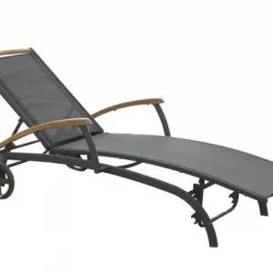 Andy vilsäng - svart/svart teak Billig
