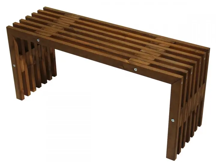 Beställ idag D-bench 100 cm furu oljad - brun