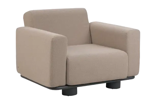 Bolster fåtölj - antracit/teddy beige Kampanjpris