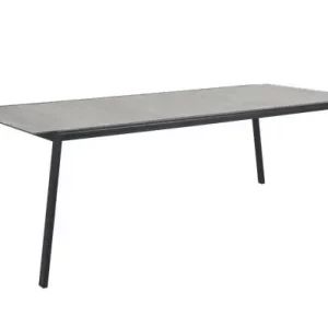 risnedsättning Lyra matbord 220x100 H73 cm - svart/glas