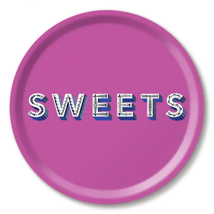 Beställ nu Sweets bricka Ø 31 cm - orchid